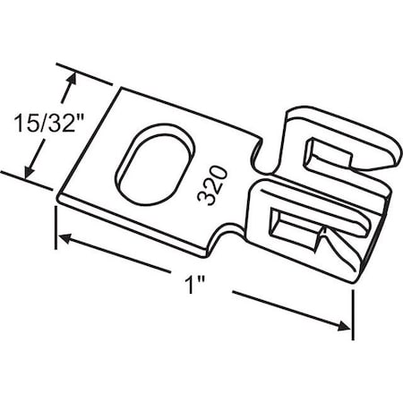 Strybuc Metal Sash Clip 76-503